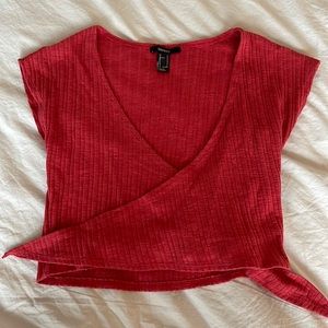 Cross Front Crop Top